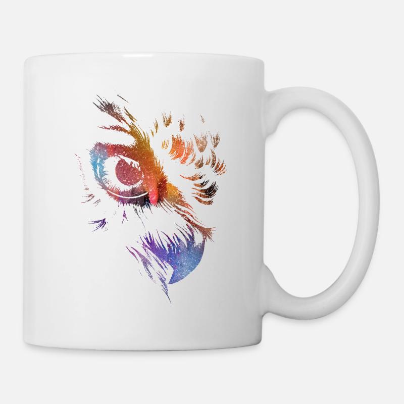 Hibou - Mug blanc - blanc