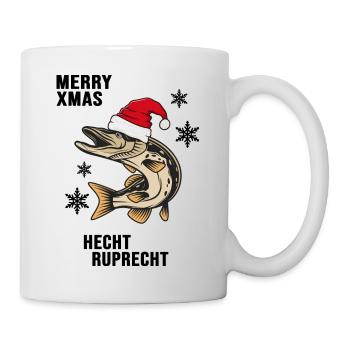 Pêche « Hecht Ruprecht » capture et remise à l’eau de Noël - Mug blanc - blanc - Droite