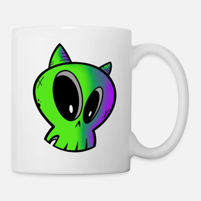 Demon skull - Mug - white