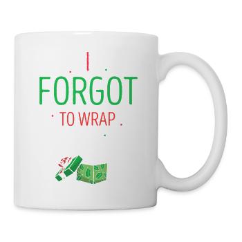 J’ai oublié de l’emballer Drôles de couples de Noël - Mug blanc - blanc - Droite