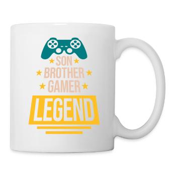 son brother gamer legend - Tasse - Weiß - Rechts