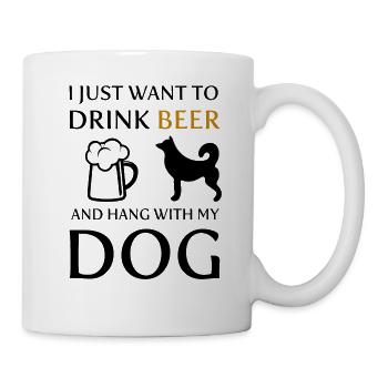 Chien Hundg - Mug blanc - blanc - Droite