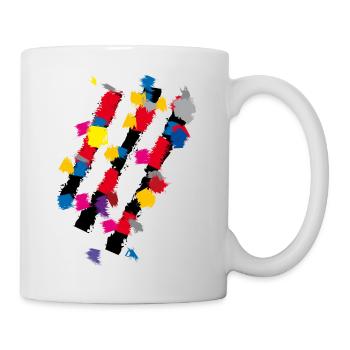 Abstract - Art Stripe Decoration - Mug - white - Right
