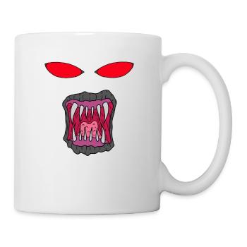 Monster Gesicht #2 - Tasse - Weiß - Rechts