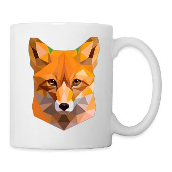 Abstrakter Polygon Fuchs - Tasse - Weiß - Rechts
