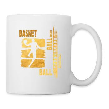 Basketball Gold Basketball Player Grunge Fan - Mug - white - Right