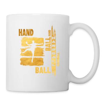 Handball Gold Handball Player Grunge Fan - Mug - white - Right