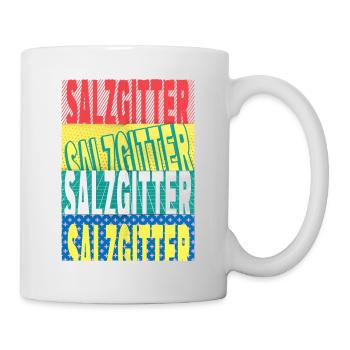 Salzgitter Germany City Font Skyline - Mug - white - Right