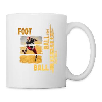 Joueur de football américain Gold Vintage Retro Sport - Mug blanc - blanc - Droite