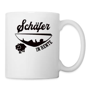 Schäfer Rente Ruhestand Rentner Tierwirt Schäferei - Tasse - Weiß - Rechts