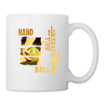 Handball Gold Handball Player Grunge Fan Team - Mug - white - Right