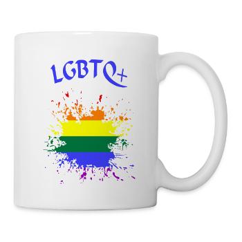 LGBTQ Splash - Tasse - Weiß - Rechts