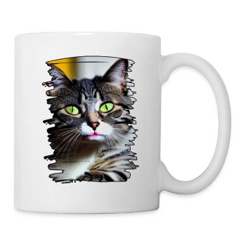 Cat face - Mug - white - Right