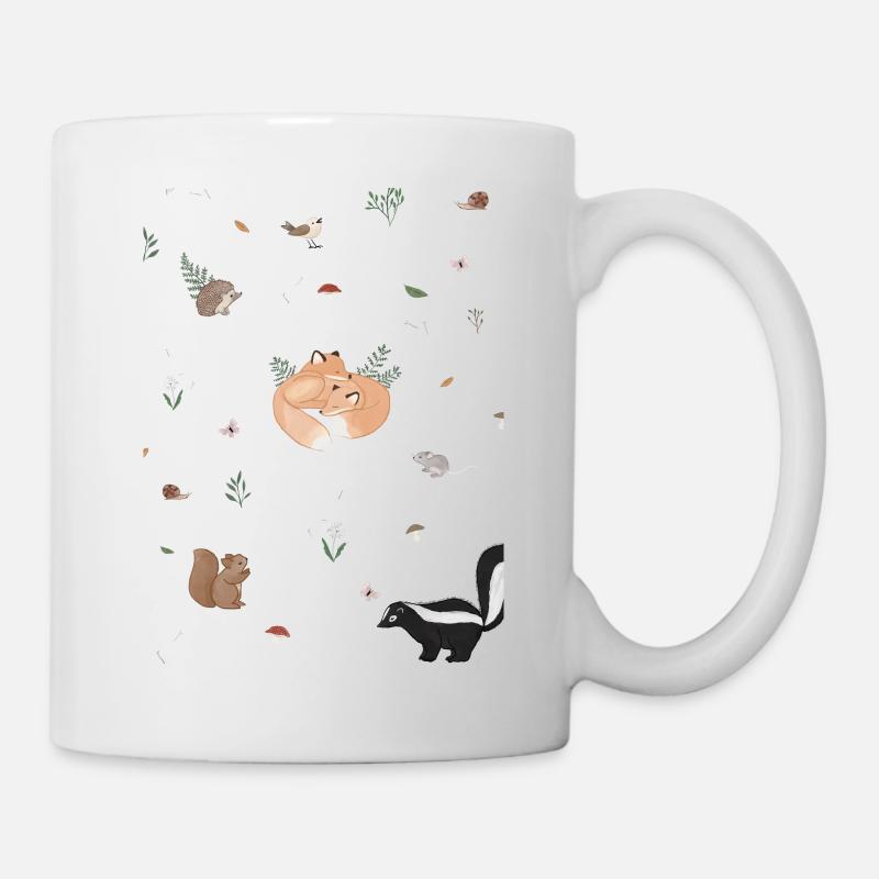 Wald - Tasse - Weiß