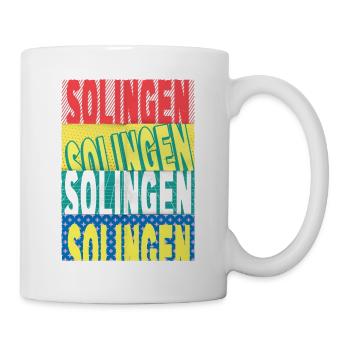 Solingen Deutschland Stadt Schrift Skyline - Tasse - Weiß - Rechts