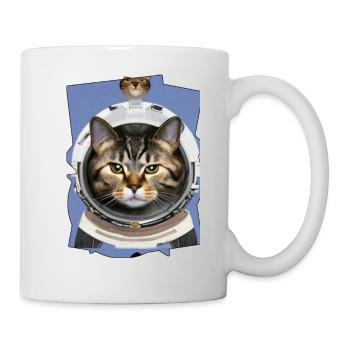 Weltraum Katze 1 - Tasse - Weiß - Rechts
