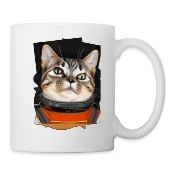Weltraum Katze 3 - Tasse - Weiß - Rechts