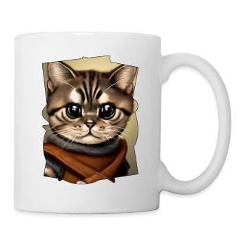 Capuche pour chat - Mug blanc - blanc - Droite