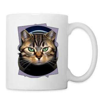 Weltraum Katze 2 - Tasse - Weiß - Rechts