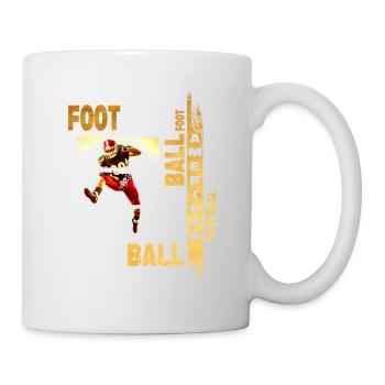 Joueur de football américain Gold Vintage Retro Sport - Mug blanc - blanc - Droite