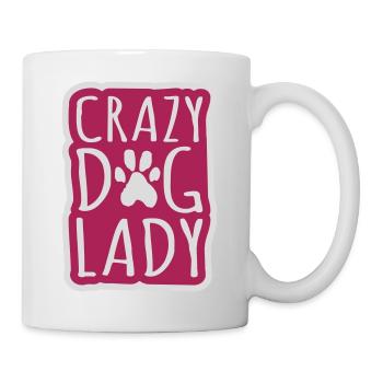 crazy dog lady Zitat - Tasse - Weiß - Rechts