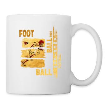Joueur de football américain Gold Vintage Retro Sport - Mug blanc - blanc - Droite