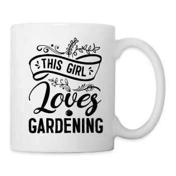 This woman loves her garden - Mug - white - Right