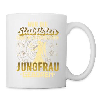 Sternzeichen Jungfrau Horoskop Geschenk - Tasse - Weiß - Rechts