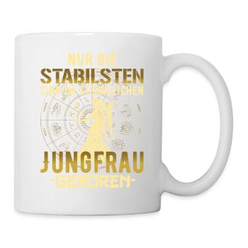Sternzeichen Jungfrau Geburtstag Geschenk - Tasse - Weiß - Rechts