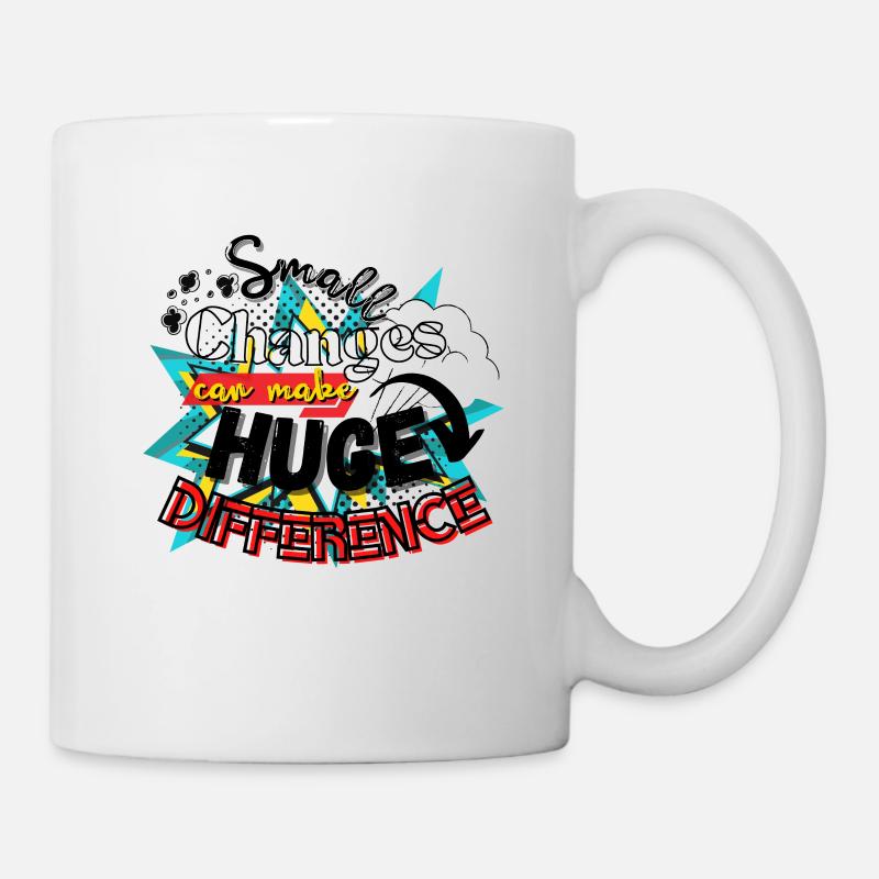 Small Changes Can Make Huge Difference - Mug - white