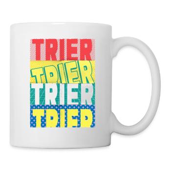 Trier Deutschland Stadt Schrift Skyline - Tasse - Weiß - Rechts