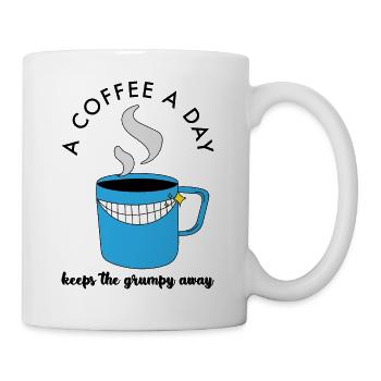 ACoffeeADay white - Mug - white - Right