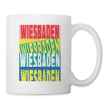 Wiesbaden Germany City Font Skyline - Mug - white - Right