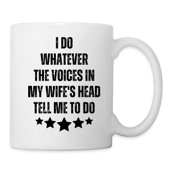 Funny My Wife Jokes Dad Jokes Gift - Mug - white - Right
