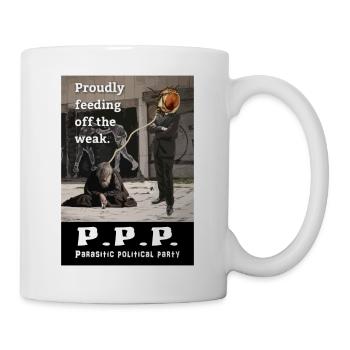 P.P.P. Parasitic Political Party - Mug - white - Right