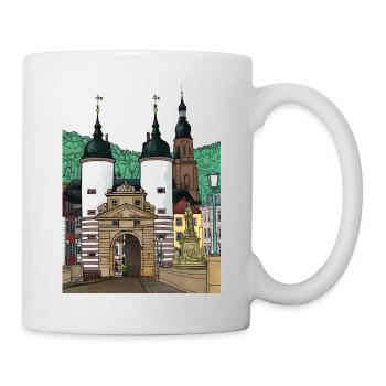 Heidelberg Old Bridge Souvenir from Germany - Mug - white - Right