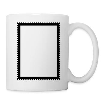 Stamp frame for pictures and photos - Mug - white - Right