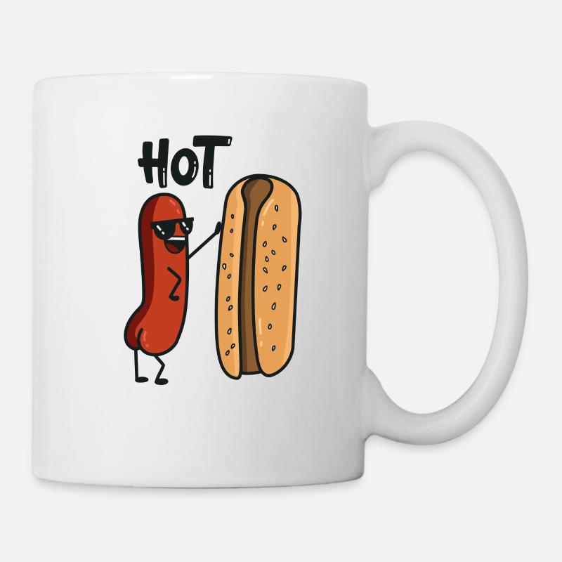 Hot Dog - Mug blanc - blanc