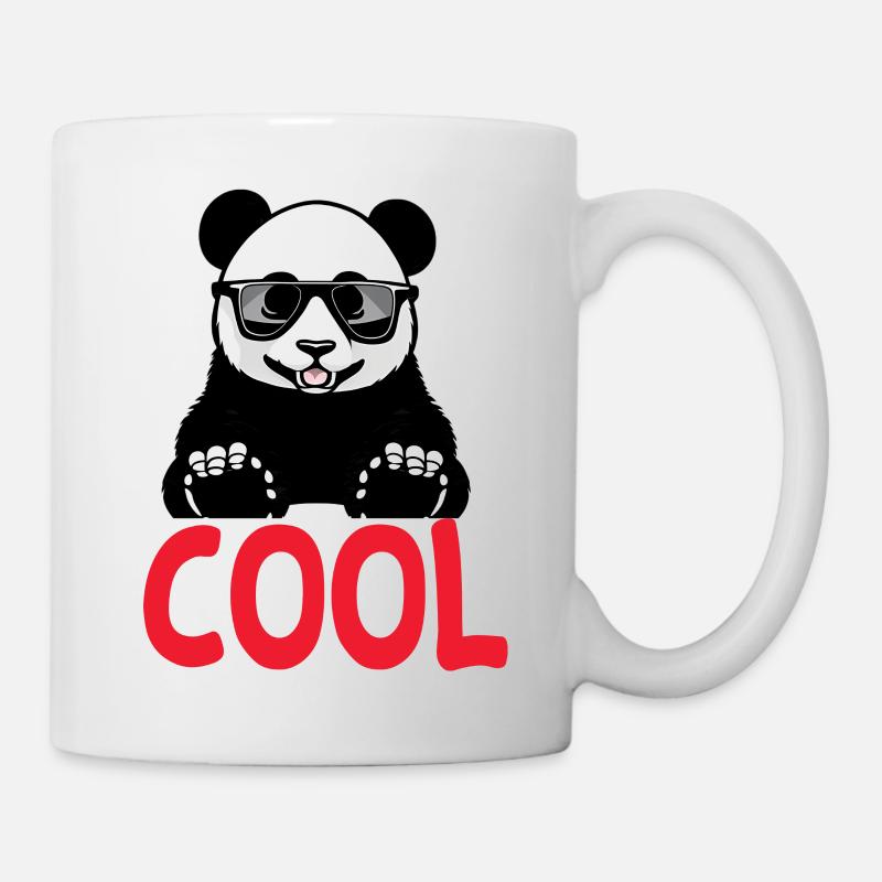 cooler Panda - Tasse - Weiß