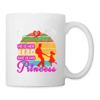 FATHER AND DAUGHTER HERO AND PRINCESS 9 - Mug - white - Right