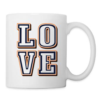 Love, Love, Amore in White -Valentine's Day, Mutertg - Mug - white - Right