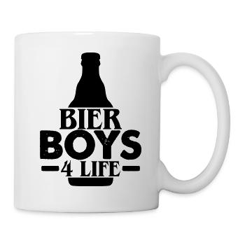 Bier Boys 4 Life - Tasse - Weiß - Rechts