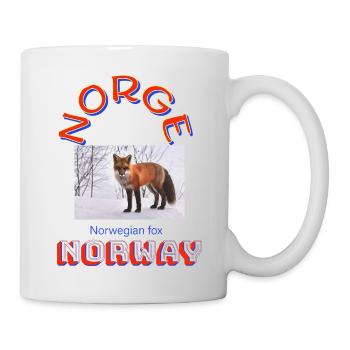 Norwegen-Design - Tasse - Weiß - Rechts