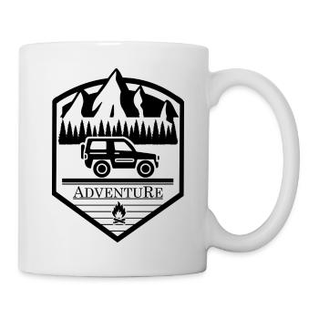 Adventure Travel Hiking Mountain - Tasse - Weiß - Rechts