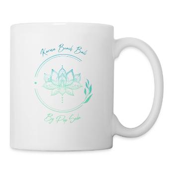 Karma Beach Blaue Lotusblume - Tasse - Weiß - Rechts