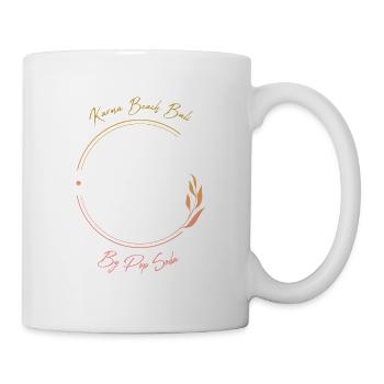 Turtle Karma Beach gelb orange - Tasse - Weiß - Rechts