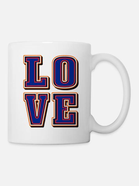 Love Blue love. Amore - Valentine's Day - Mug - white