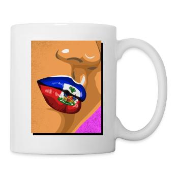 Haiti Haitianer Stolz Flagge Flaggentag I Geschenk - Tasse - Weiß - Rechts