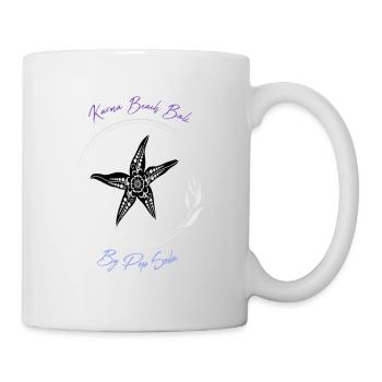 Karma Beach starfish purple blue - Mug - white - Right