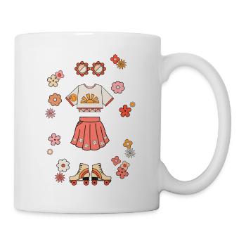 70s Outfit shirt for 70th fans - Mug - white - Right